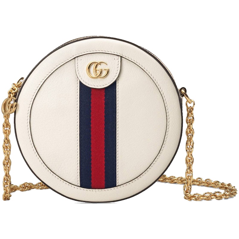 Gucci Ophidia Round Shoulder Bag Mini White