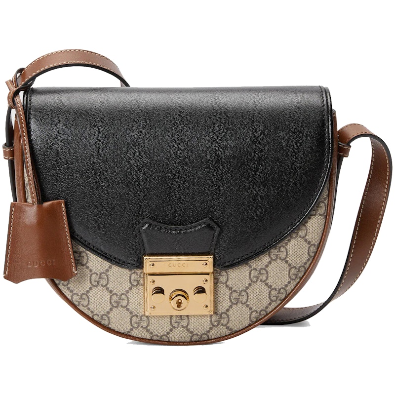 Gucci Padlock GG Supreme Shoulder Bag Brown/Black
