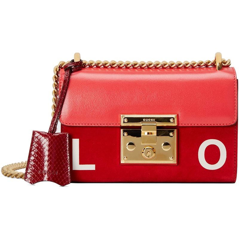 Gucci Valentine's Day Padlock Bag Small Red