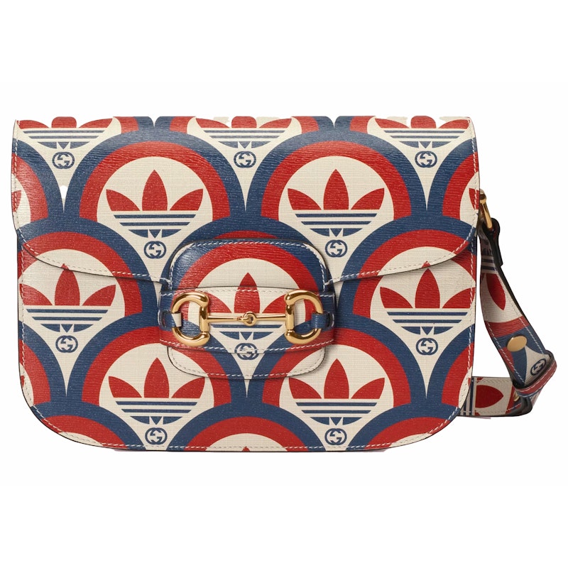 Gucci x adidas Horsebit 1955 Shoulder Bag Blue/Red