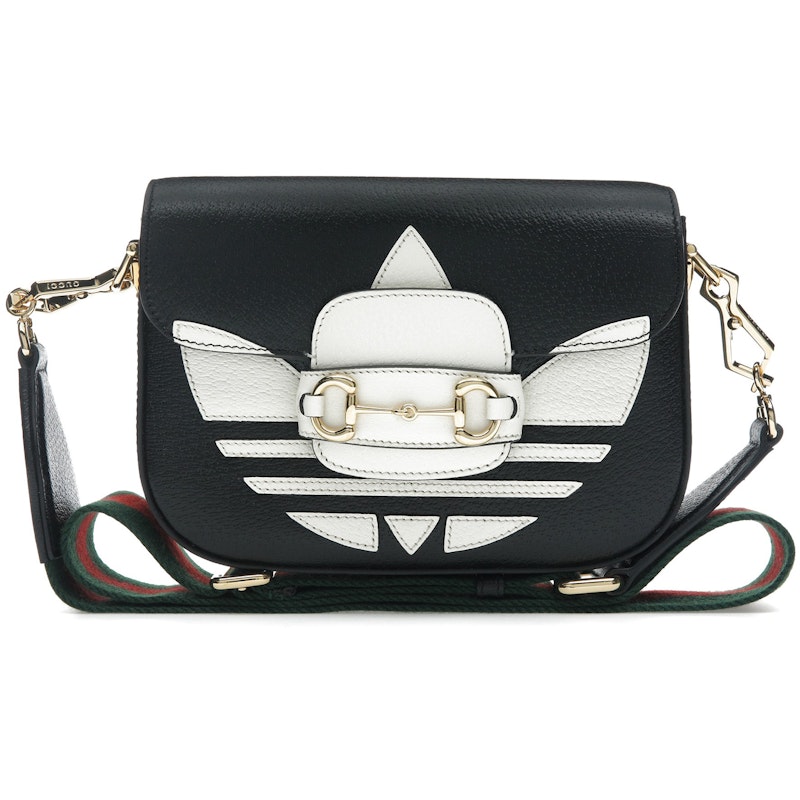 Gucci x adidas Horsebit 1955 Shoulder Bag Black/White