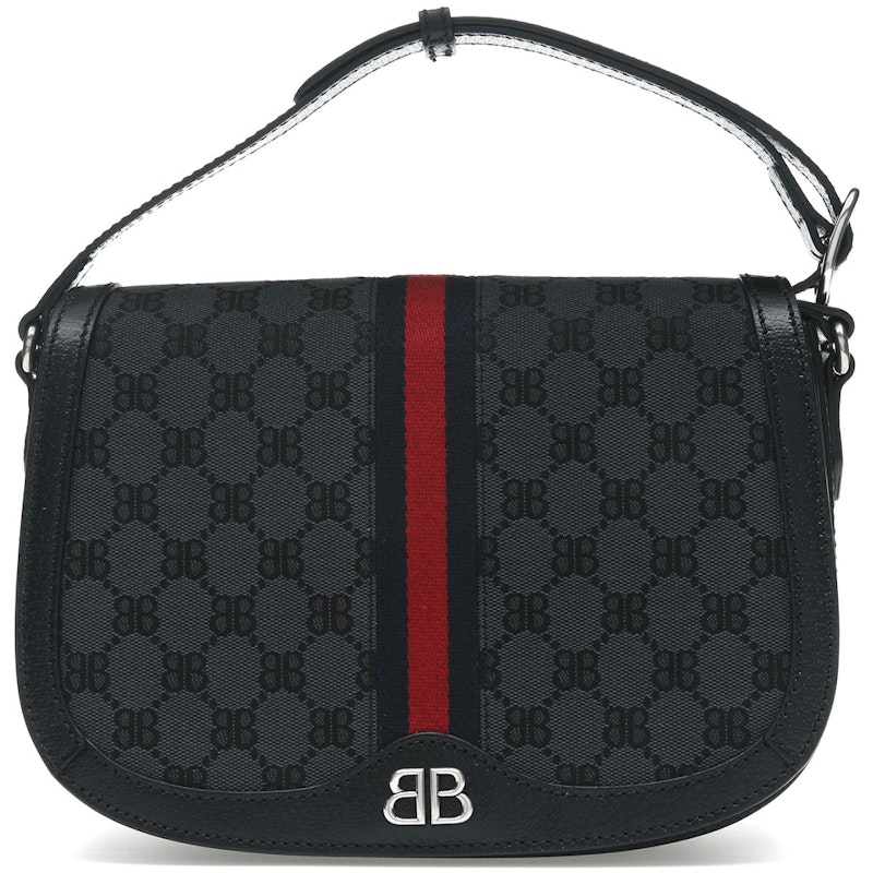 Gucci x Balenciaga The Hacker Project Medium Shoulder Bag Black