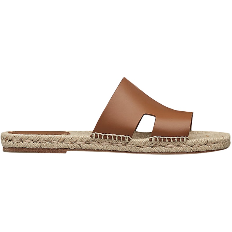 Hermes Antigua Espadrille Natural Safari Calfskin Leather