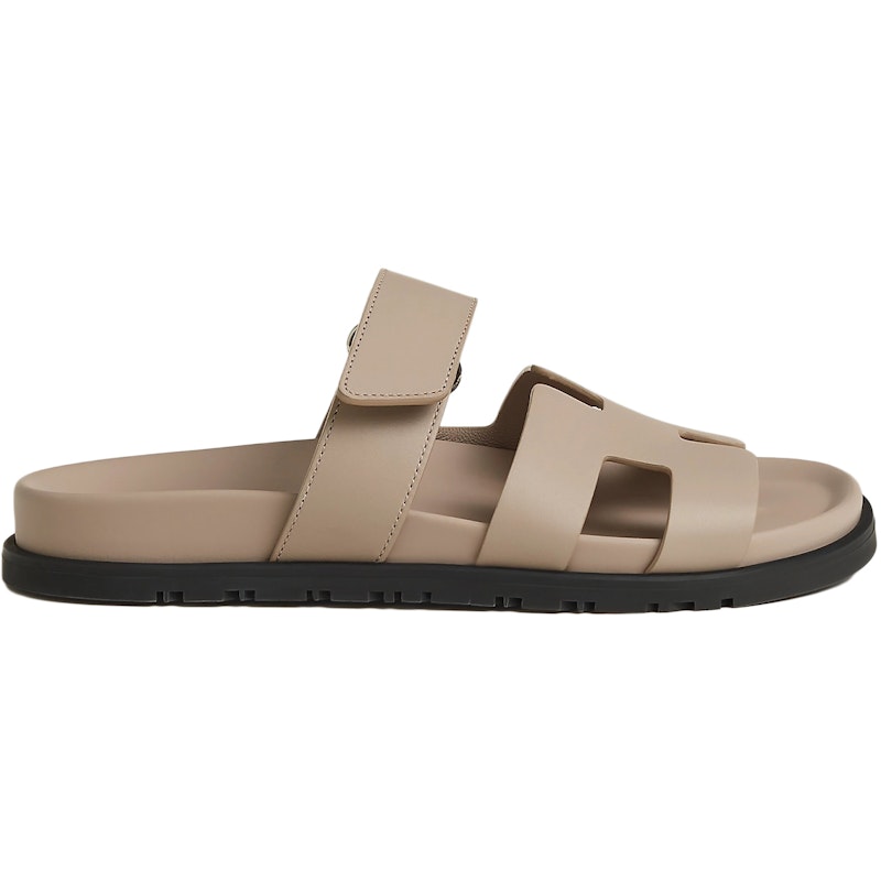 Hermes Chypre Sandal Beige Mastic Calfskin Leather (Women's)