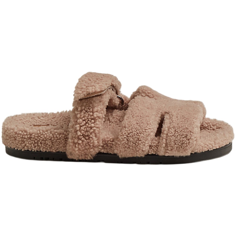 Hermes Chypre Sandal Pink Woolskin (Women's)
