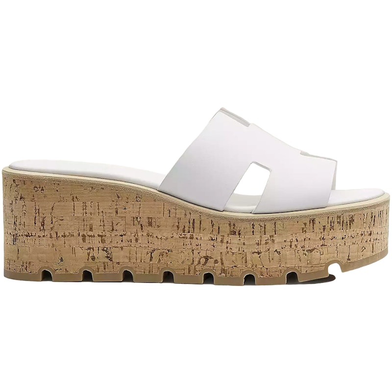 Hermes Eze 30 Sandal White