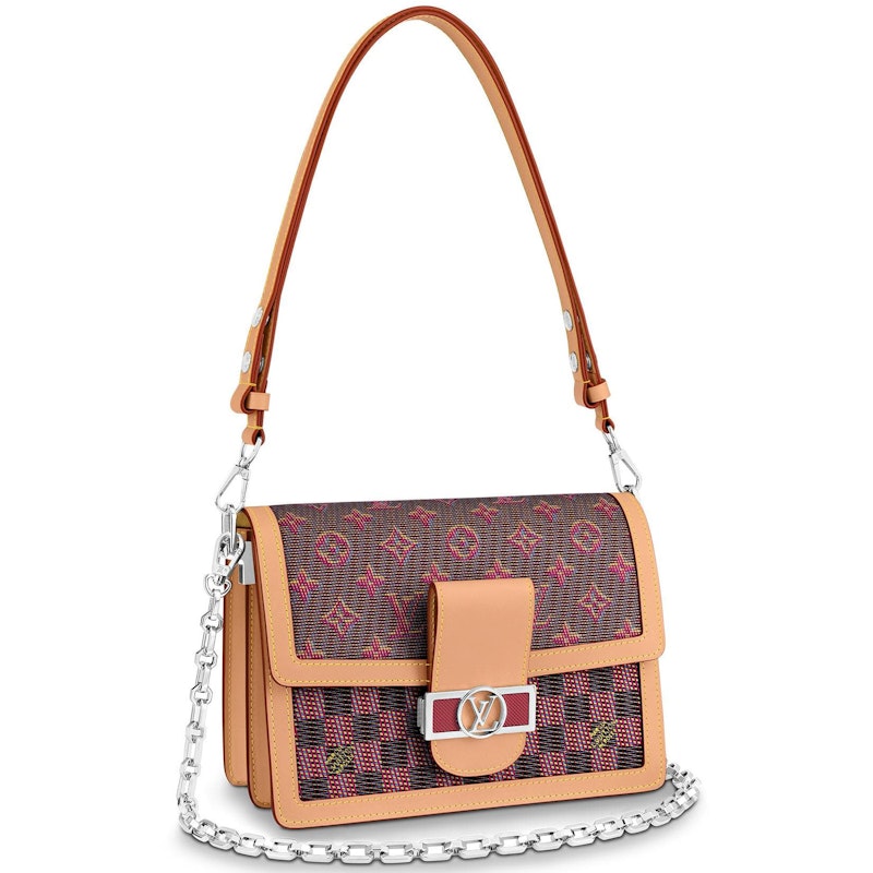 Louis Vuitton Dauphine Damier Monogram LV Pop MM Pink 1
