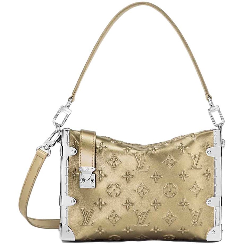 Louis Vuitton Metallic Light Gold Calfskin Side Trunk Light Gold