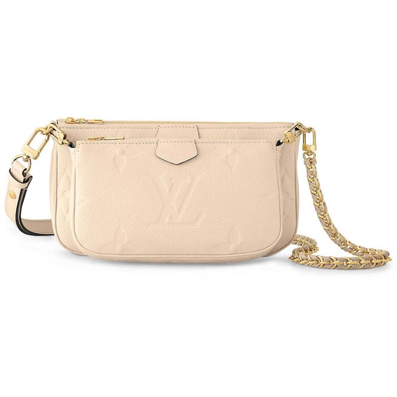 Louis Vuitton Multi Pochette Accessories Creme Beige