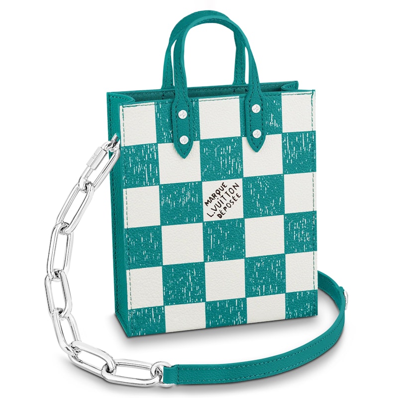 Louis Vuitton Sac Plat XS Graphite Teal Blue