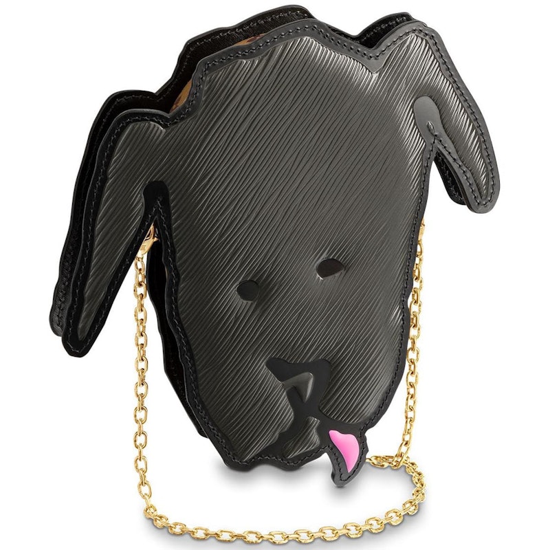 Louis Vuitton Shoulder Bag Dog Face Black