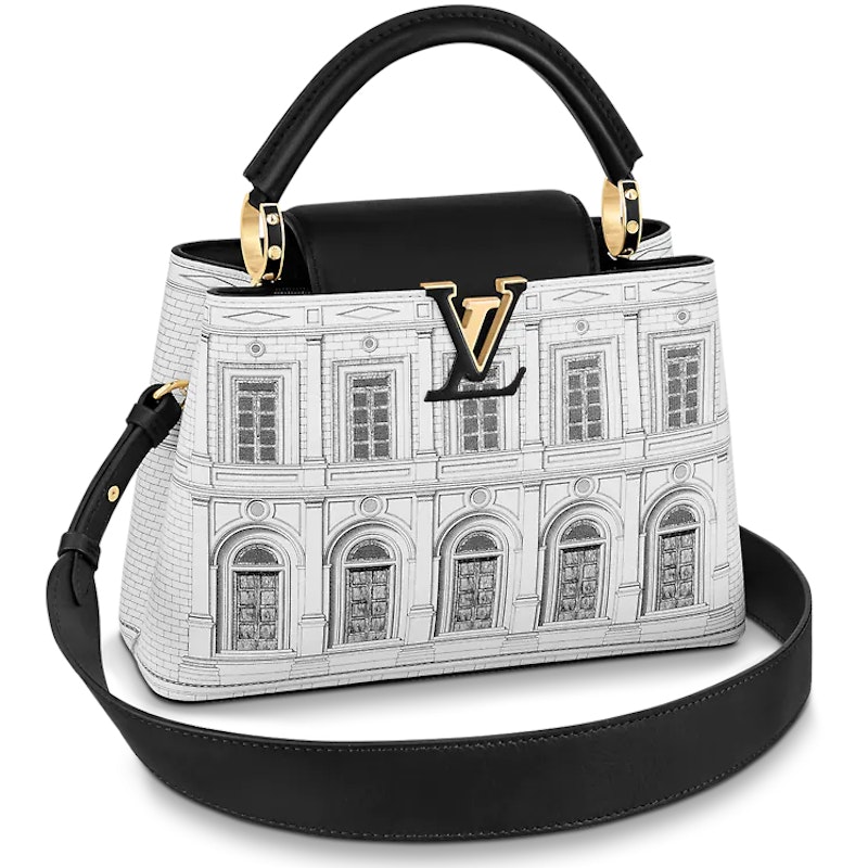 Louis Vuitton x Fornasetti Capucines BB Black/White