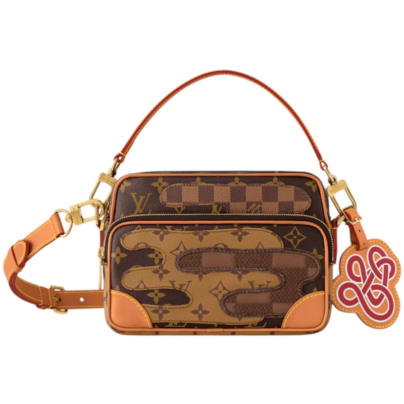Louis Vuitton x Nigo Nil Shoulder Bag Brown