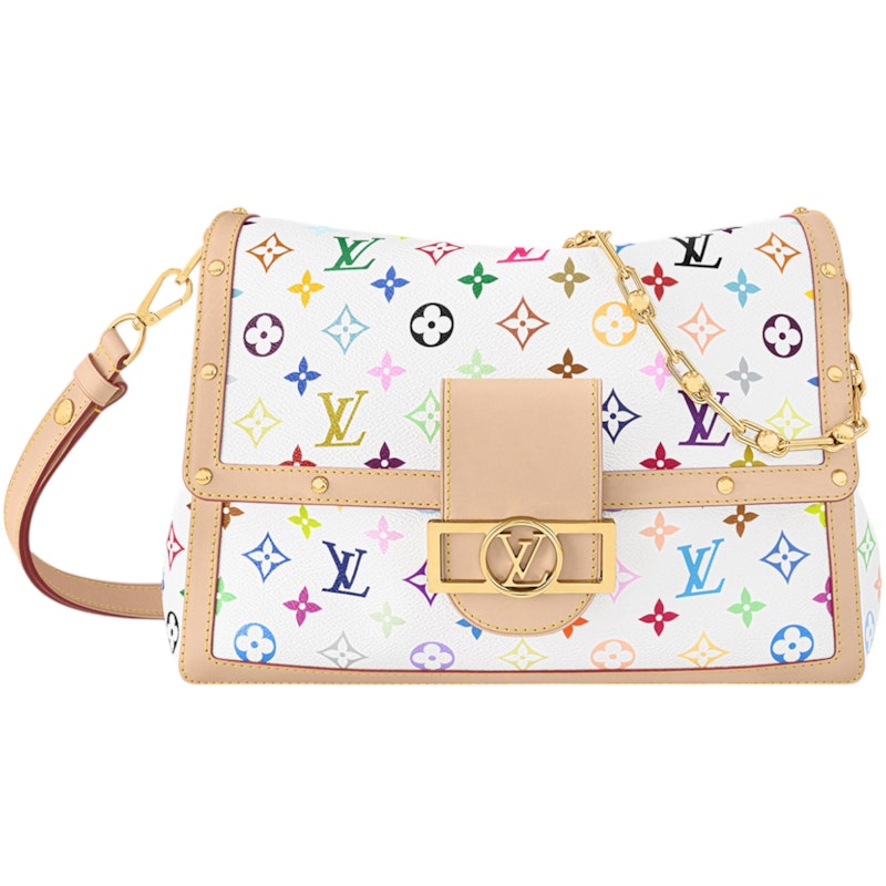 Louis Vuitton x Takashi Murakami Dauphine Soft GM White