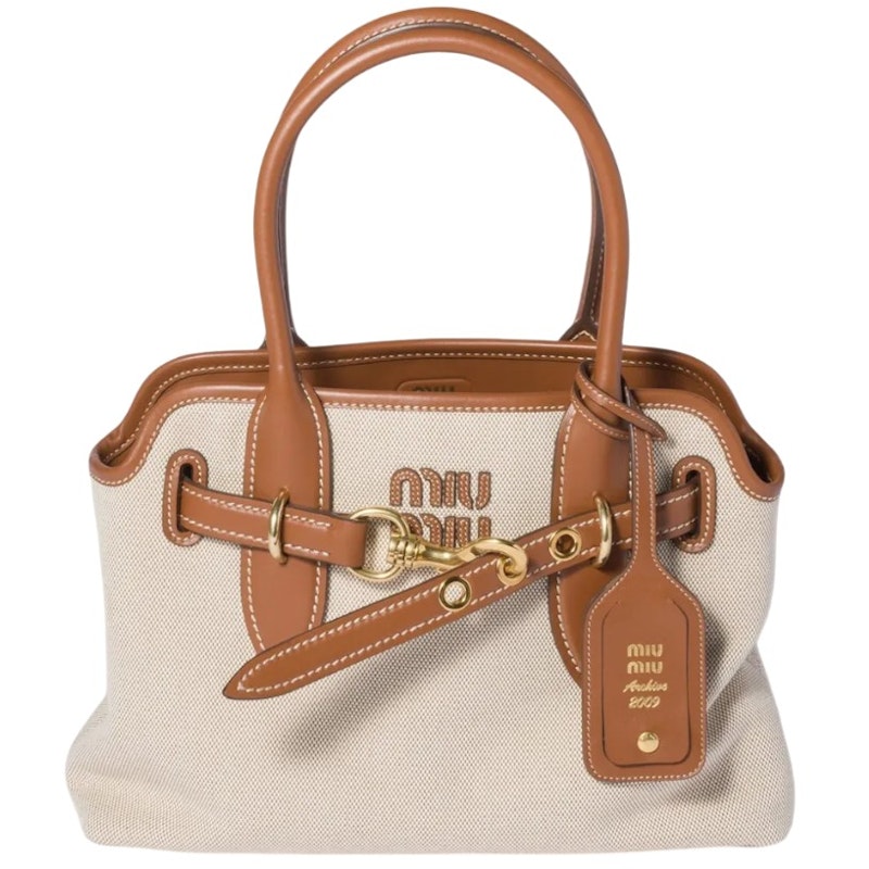 Miu Miu Aventura Shoulder Bag Naturale/Brand