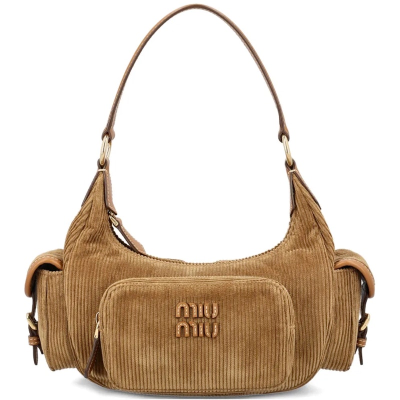 Miu Miu Corduroy Pocket Bag Cinnamon 1