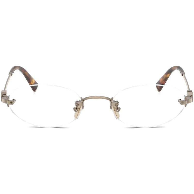 Miu Miu Frameless Optical Glasses Silver/Clear (0MU 53WV 1BC1O1)