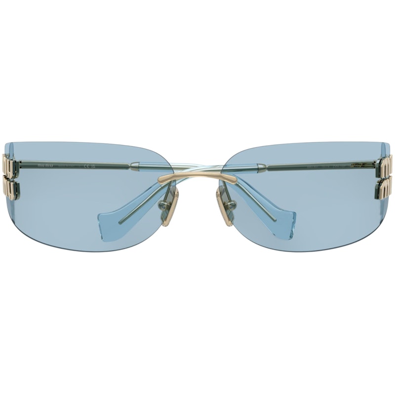 Miu Miu Frameless Sunglasses Blue/Silver (0MU A51S ZVN10P)