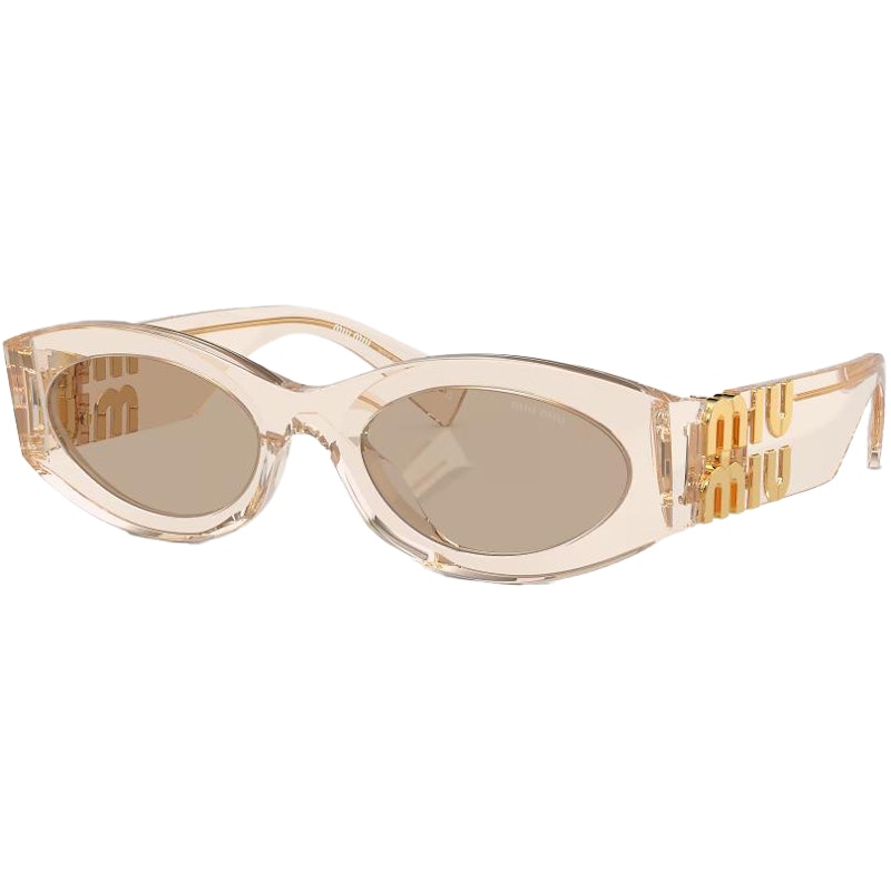 Miu Miu Glimpse Sunglasses Sand Transparent/Brown (0MU 11WS 11T40F54)