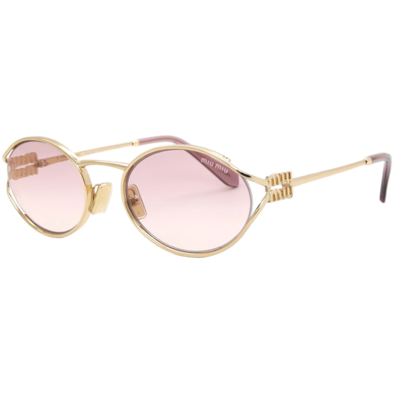 Miu Miu Logo Sunglasses Purple/Gold