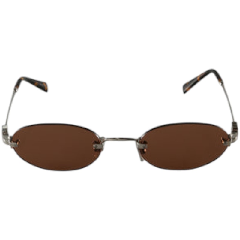 Miu Miu Oval Sunglasses Chocolate Brown (0MU A54S 1BC90Q)
