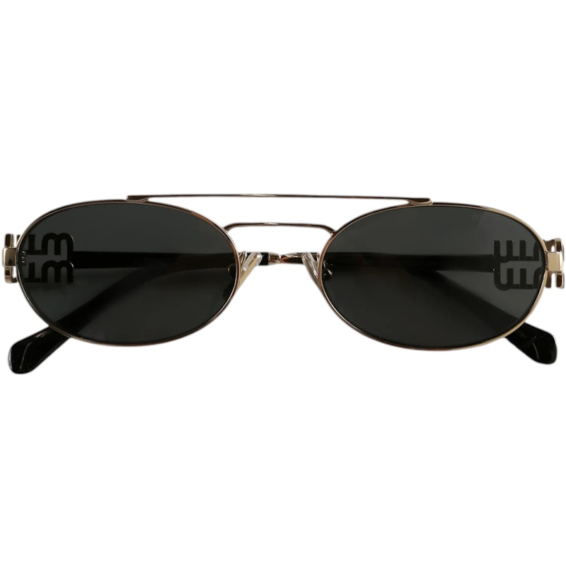 Miu Miu Women's Logo Sunglasses Slate Grey